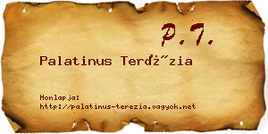 Palatinus Terézia névjegykártya