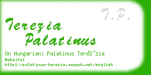 terezia palatinus business card